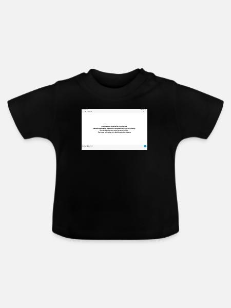 Balance gegen Alterung Zitatdesign - Baby Bio-T-Shirt mit Rundhals - Schwarz