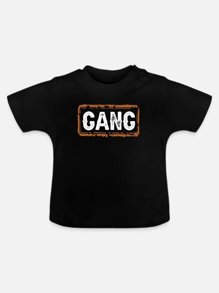 Gang - Baby Bio-T-Shirt mit Rundhals - Schwarz
