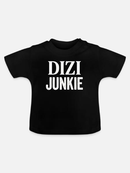 Dizi Junkie - Baby Bio-T-Shirt mit Rundhals - Schwarz