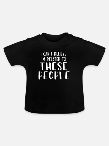 Igitt... Personen - Baby Bio-T-Shirt mit Rundhals - Schwarz