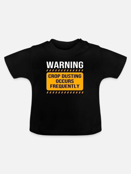Crop Duster Flugzeug Pilot - Baby Bio-T-Shirt mit Rundhals - Schwarz