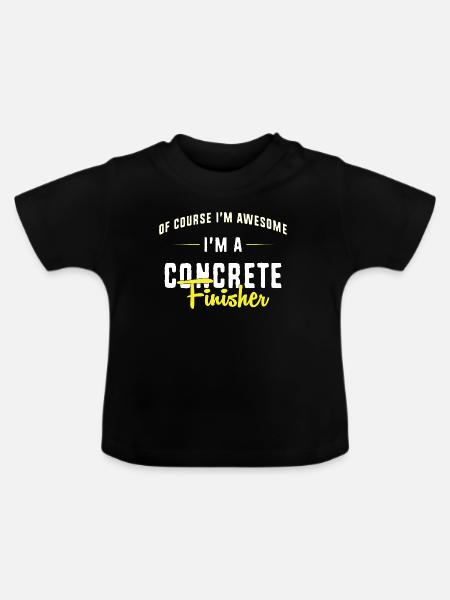 Beton Betonfertiger Betonmischer - Baby Bio-T-Shirt mit Rundhals - Schwarz