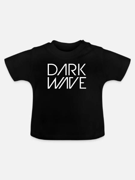 Dark Wave T-Shirt - Baby Bio-T-Shirt mit Rundhals - Schwarz