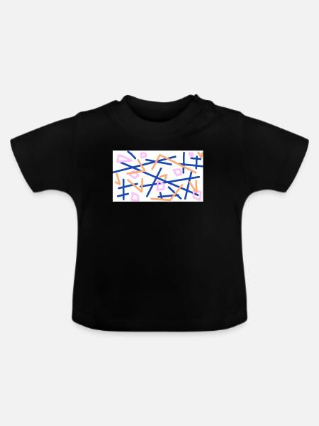das verworrrene Leben  - Baby Bio-T-Shirt mit Rundhals - Schwarz
