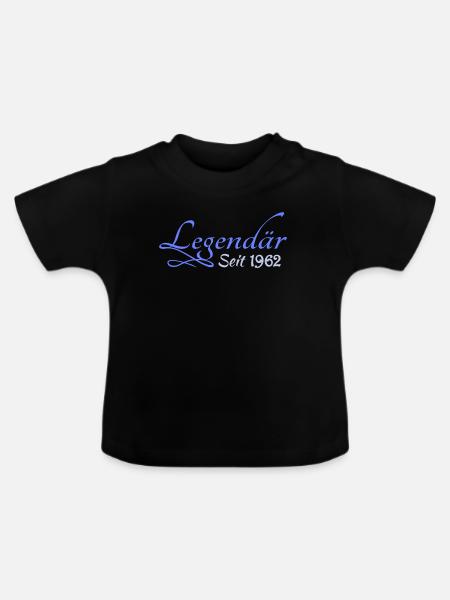 Heldin 1962 - Baby Bio-T-Shirt mit Rundhals - Schwarz