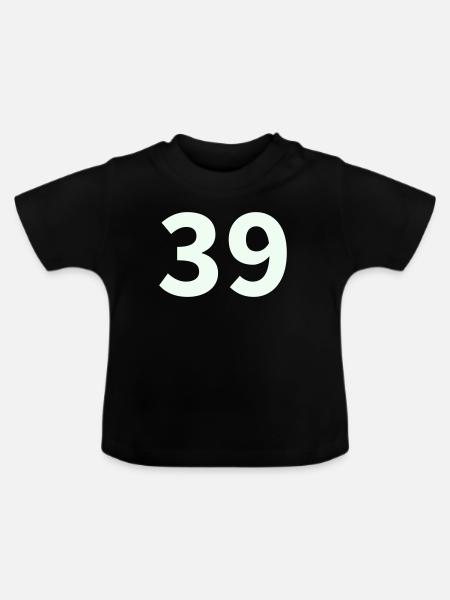 39- - Baby Bio-T-Shirt mit Rundhals - Schwarz
