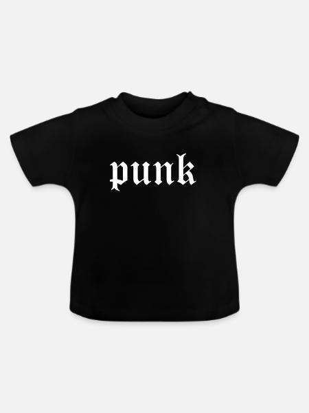 Punk Gothic Glyph Tee - Baby Bio-T-Shirt mit Rundhals - Schwarz