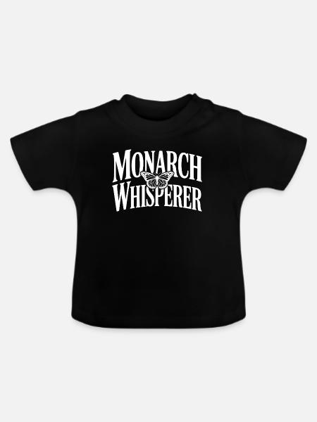Monarchflüsterer - Baby Bio-T-Shirt mit Rundhals - Schwarz