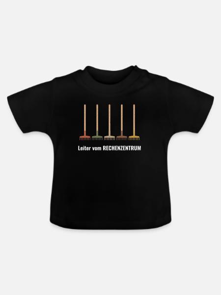 Rechenzentrum Gärtner Garten Gartenarbeit - Baby Bio-T-Shirt mit Rundhals - Schwarz