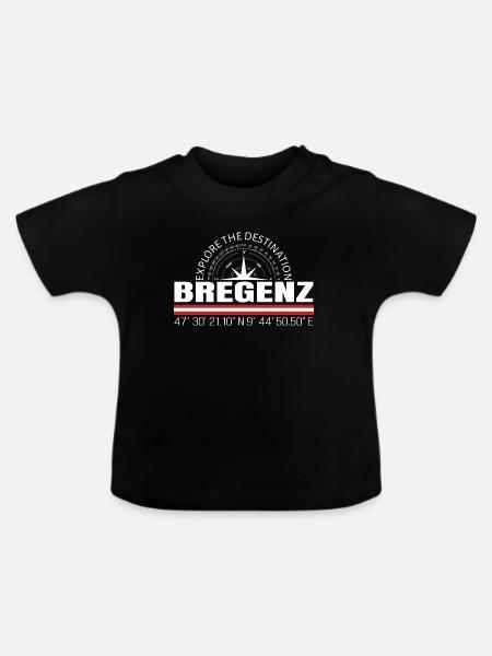 Bregenz - Baby Bio-T-Shirt mit Rundhals - Schwarz