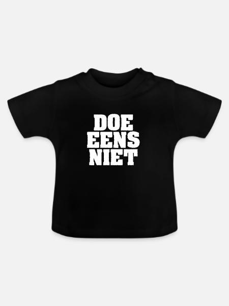 TU ES NICHT - Baby Bio-T-Shirt mit Rundhals - Schwarz