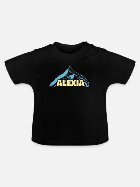 Alexia - Baby Bio-T-Shirt mit Rundhals - Schwarz