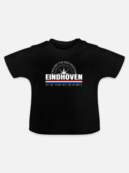 Eindhoven - Baby Bio-T-Shirt mit Rundhals - Schwarz