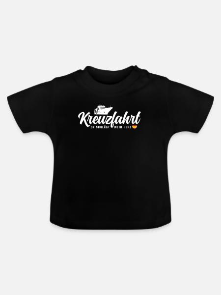 Spanien Kreuzfahrt - Baby Bio-T-Shirt mit Rundhals - Schwarz