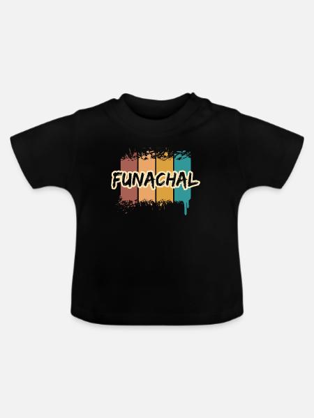 Funachal - Baby Bio-T-Shirt mit Rundhals - Schwarz