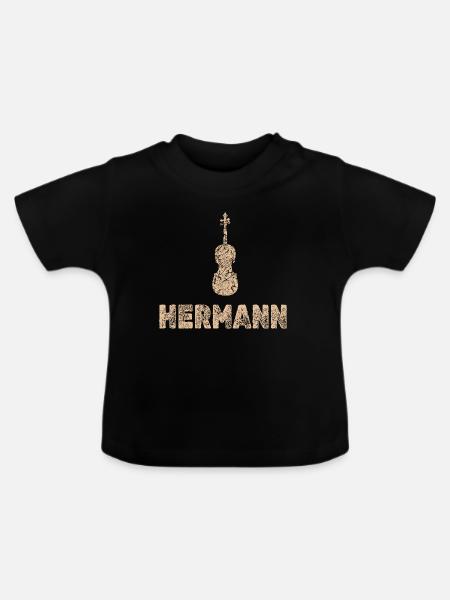 Hermann - Baby Bio-T-Shirt mit Rundhals - Schwarz