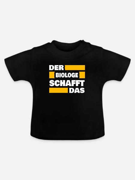 Beruf Biologe - Baby Bio-T-Shirt mit Rundhals - Schwarz