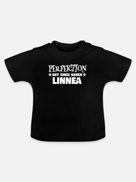 Linnea - Baby Bio-T-Shirt mit Rundhals - Schwarz