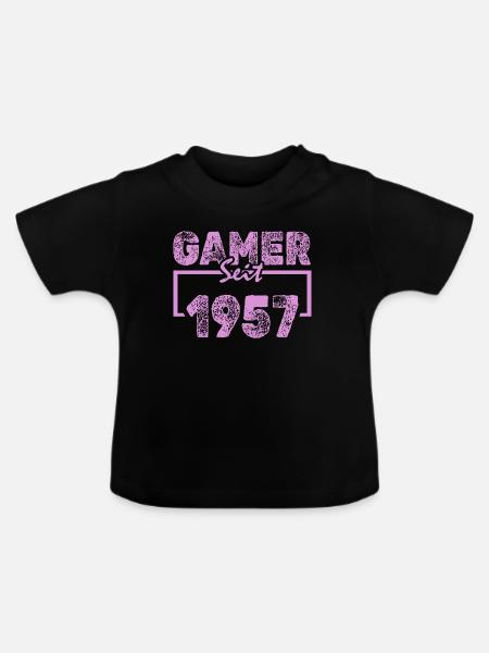 Spielen 1957 - Baby Bio-T-Shirt mit Rundhals - Schwarz