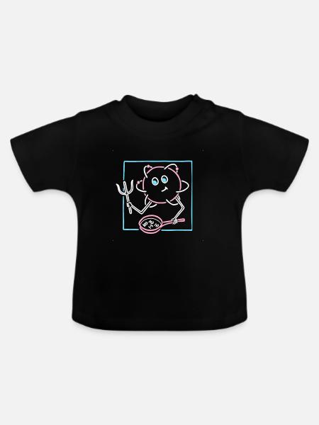 Rührkeiser - Baby Bio-T-Shirt mit Rundhals - Schwarz