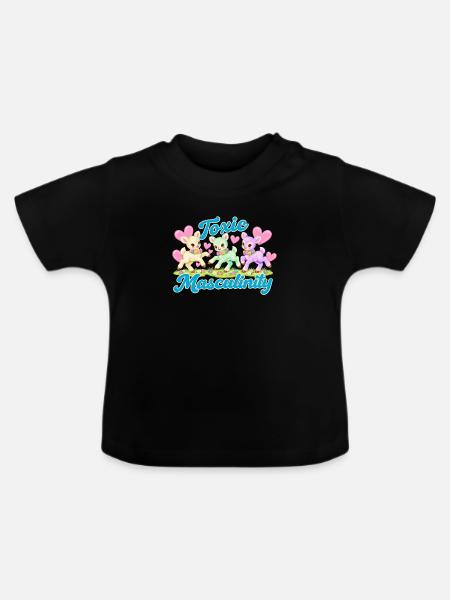 Toxische Männlichkeit - Baby Bio-T-Shirt mit Rundhals - Schwarz