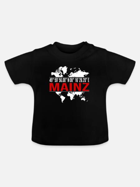 Mainz - Baby Bio-T-Shirt mit Rundhals - Schwarz