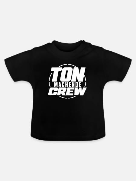 Ton Machende Crew Tontechniker VA Technik - Baby Bio-T-Shirt mit Rundhals - Schwarz