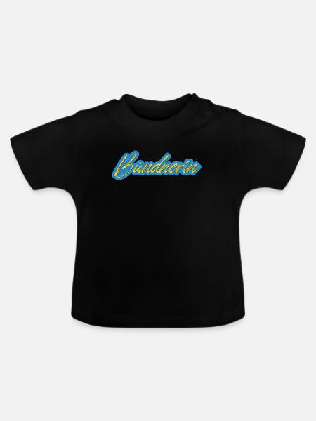 Bündnerin Neon Script - Baby Bio-T-Shirt mit Rundhals - Schwarz