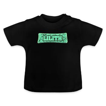 Nom de naissance Lilith - T-shirt bio col rond Bébé - noir - Devant