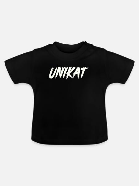 unikat- - Baby Bio-T-Shirt mit Rundhals - Schwarz