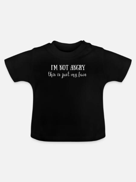 cooles Zitat - Baby Bio-T-Shirt mit Rundhals - Schwarz