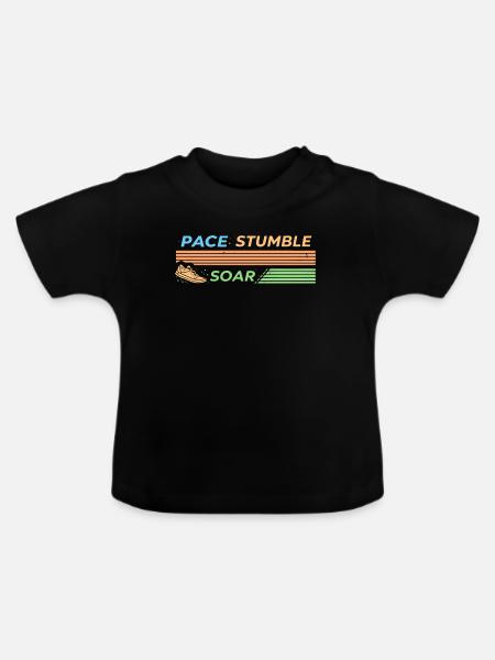 TEMPO STOLPERT HOCH - Baby Bio-T-Shirt mit Rundhals - Schwarz