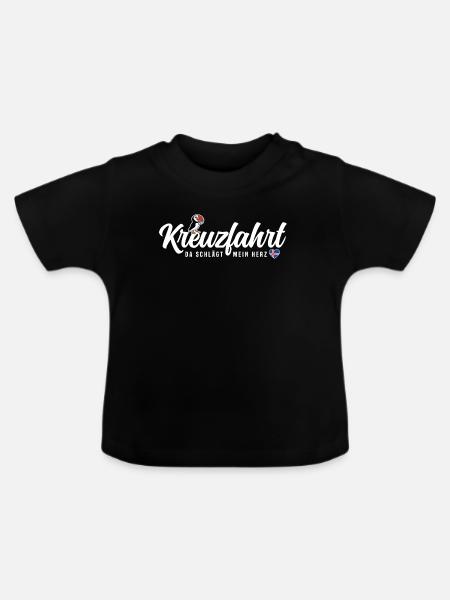 Island Kreuzfahrt - Baby Bio-T-Shirt mit Rundhals - Schwarz