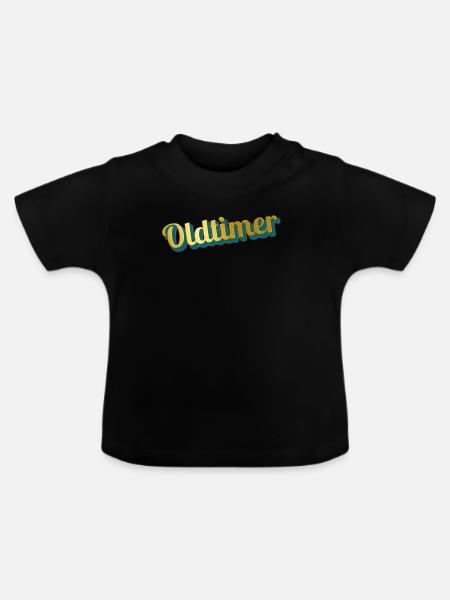 oldtimer - Baby Bio-T-Shirt mit Rundhals - Schwarz