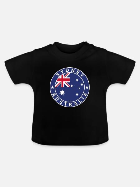 Sydney - Baby Bio-T-Shirt mit Rundhals - Schwarz