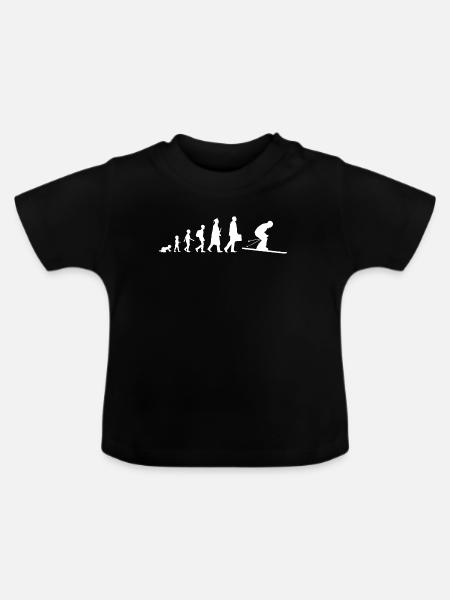 Ski Entwicklung - Baby Bio-T-Shirt mit Rundhals - Schwarz