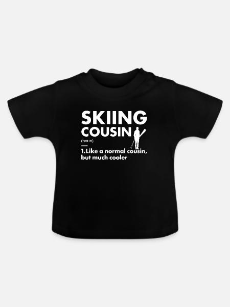 Sport Cousin Ski - T-shirt bio col rond Bébé - noir