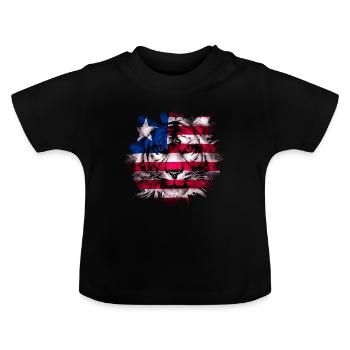 Liberia - Baby Bio-T-Shirt mit Rundhals - Schwarz - Vorne