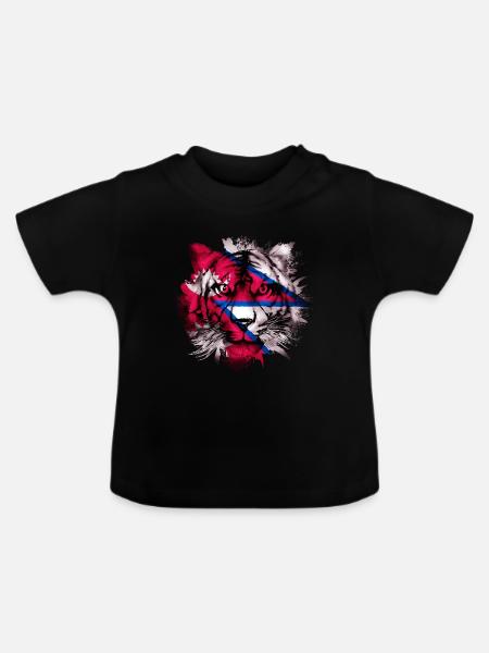 Nepal - Baby Bio-T-Shirt mit Rundhals - Schwarz