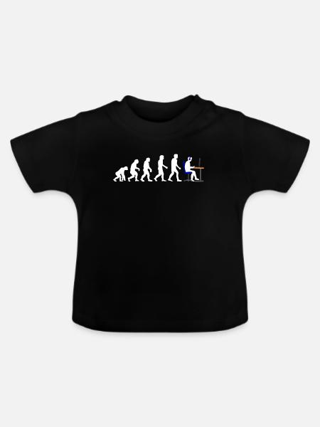 Gamer Evolution - Baby Bio-T-Shirt mit Rundhals - Schwarz