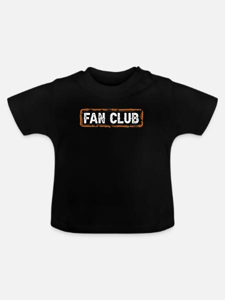 Fan Club - Baby Bio-T-Shirt mit Rundhals - Schwarz