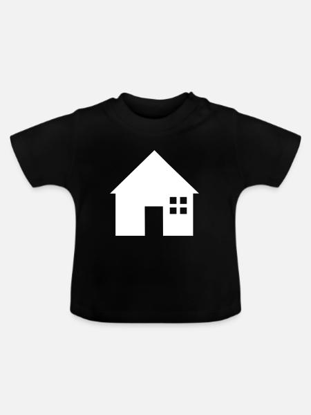 Haus - Baby Bio-T-Shirt mit Rundhals - Schwarz