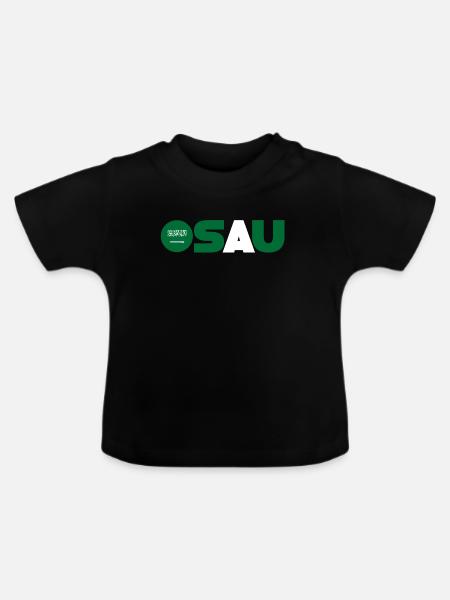 Saudi-Arabien - Baby Bio-T-Shirt mit Rundhals - Schwarz