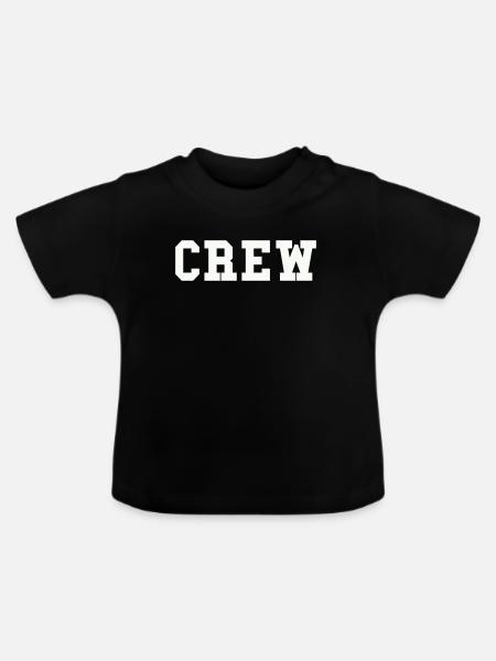 crew - Baby Bio-T-Shirt mit Rundhals - Schwarz
