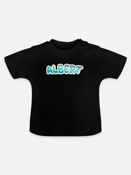 Albert als Beruf - Baby Bio-T-Shirt mit Rundhals - Schwarz
