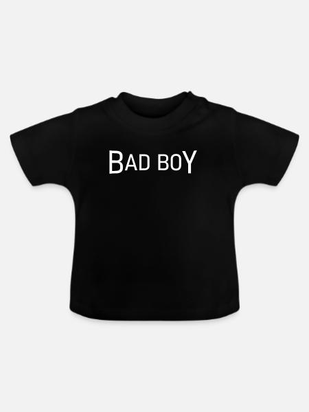 Bad Boy - Baby Bio-T-Shirt mit Rundhals - Schwarz
