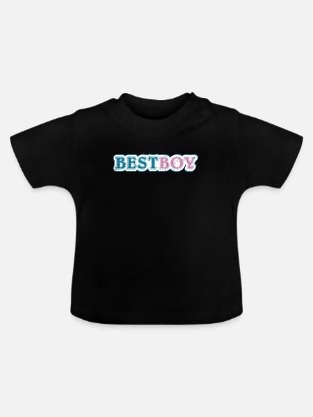 Bestboy claim shaded - Baby Bio-T-Shirt mit Rundhals - Schwarz