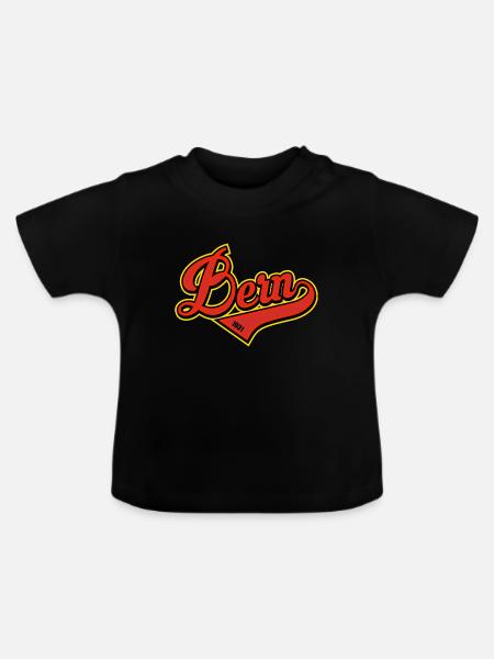 Bern - Baby Bio-T-Shirt mit Rundhals - Schwarz