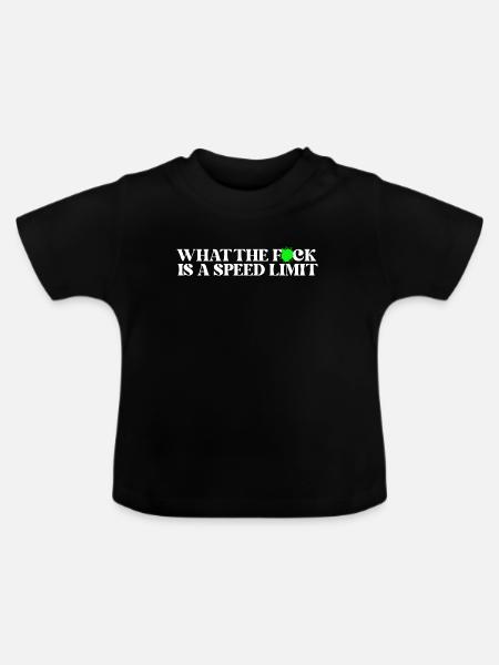 Auto - Baby Bio-T-Shirt mit Rundhals - Schwarz