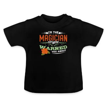 Magiciens Magicien Magicien Magicien Cadeau de sorcellerie - T-shirt bio col rond Bébé - noir - Devant